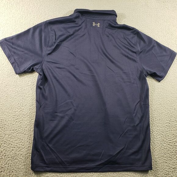Under Armour Shirt Mens XL Extra Large Blue Polo Loose Golf Short Sleeve Stretch - Picture 8 of 10